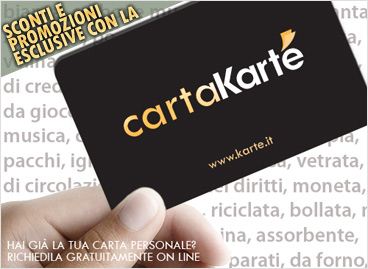 Scopri la CartaKart&eacute;